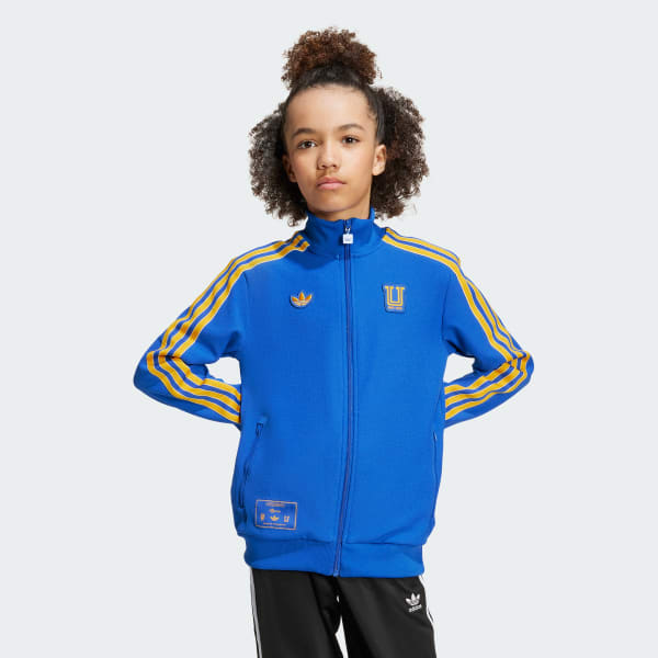 Azul Chamarra Deportiva Icons Tigres UANL para Niños