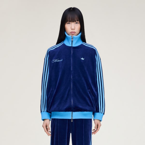 Blue adidas Originals by Avavav Velour Track Top