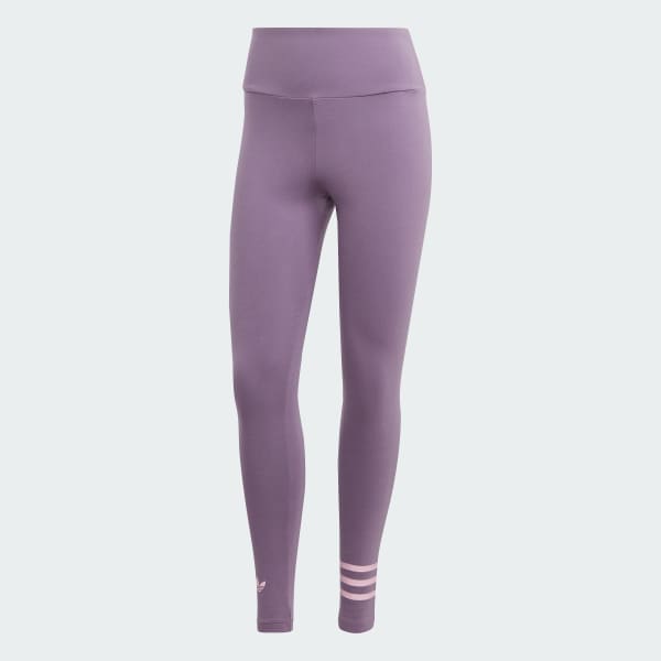Morado Licras Largas Adicolor Neuclassics Pretina Alta