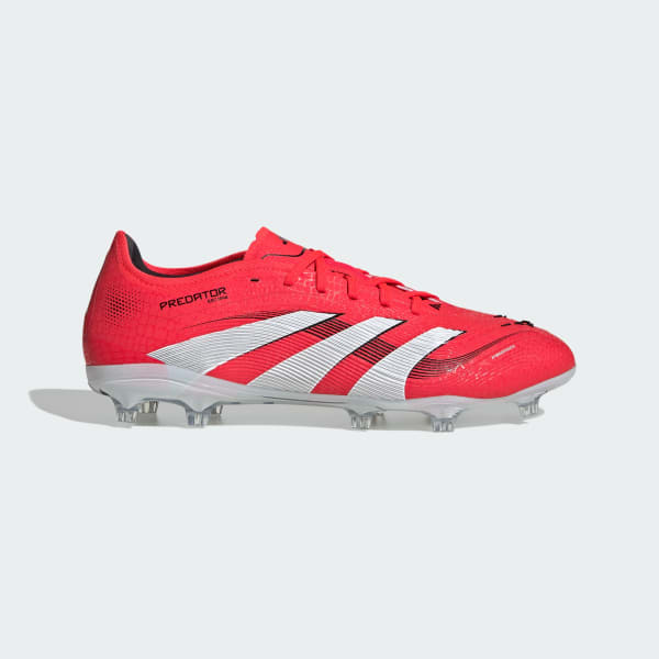 Bota de fútbol Predator Pro césped natural seco Rojo adidas