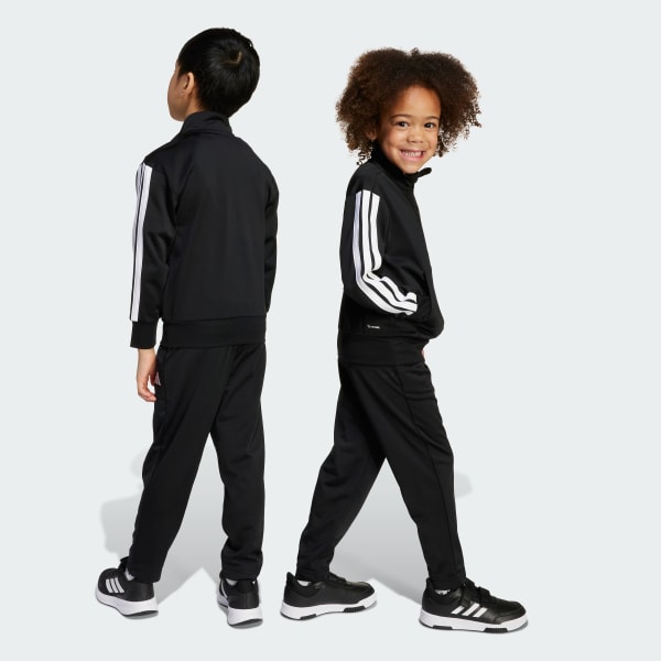 Negro Conjunto Essentials Climacool para niños