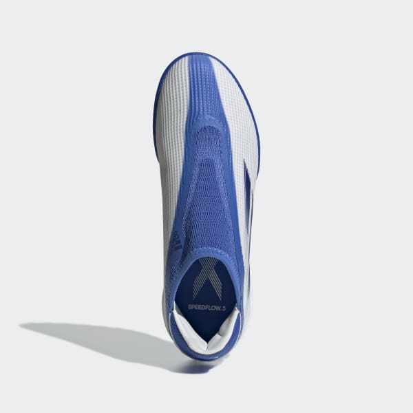 Blanco Zapatos de Fútbol X Speedflow.3 Sin Cordones Pasto Sintético