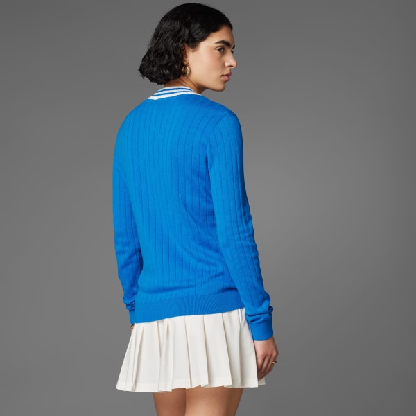 ブルー 【オリジナルスゴルフ】クルーネックセーター