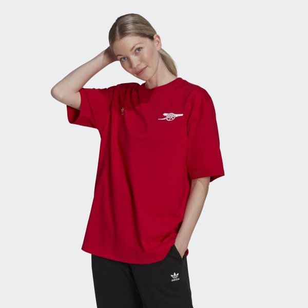 Czerwony Arsenal Essentials Trefoil Tee