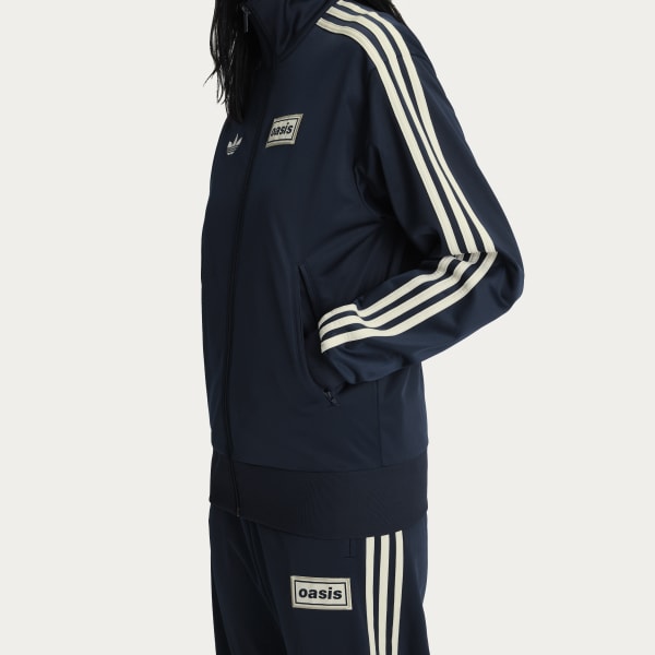 ウォーキング・ランニングウェア adidas x Oasis Tour Firebird Track Top M adidas TOUR FIREBIRD TRACK TOP - Blue | Free Shipping with