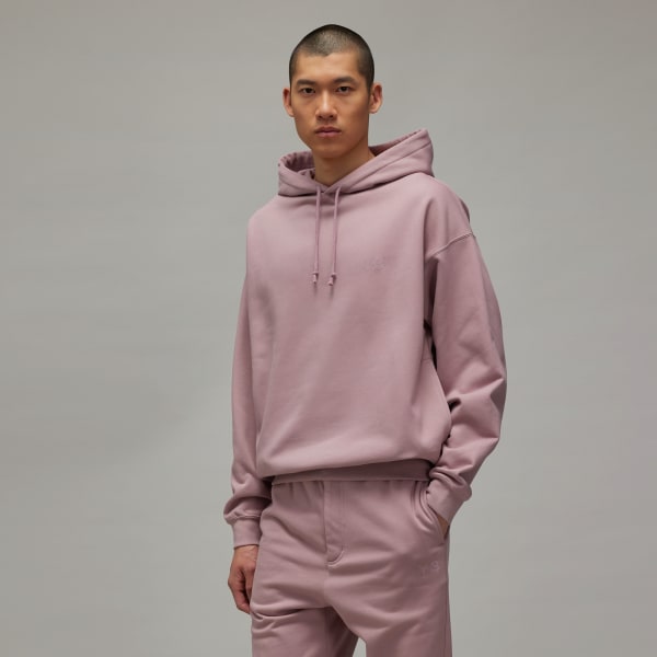adidas Y-3 Brushed Terry Hoodie - Purple | Free Shipping with