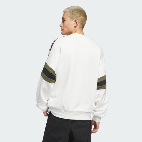 Blanco SUDADERA DE CUELLO REDONDO INSPIRADA EN EL SKATEBOARDING VINTAGE