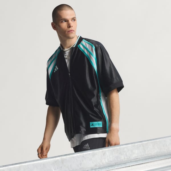 สีดำ เสื้อเบสบอล Mercedes - AMG Petronas Formula One Team Las Vegas สำหรับผู้ชาย