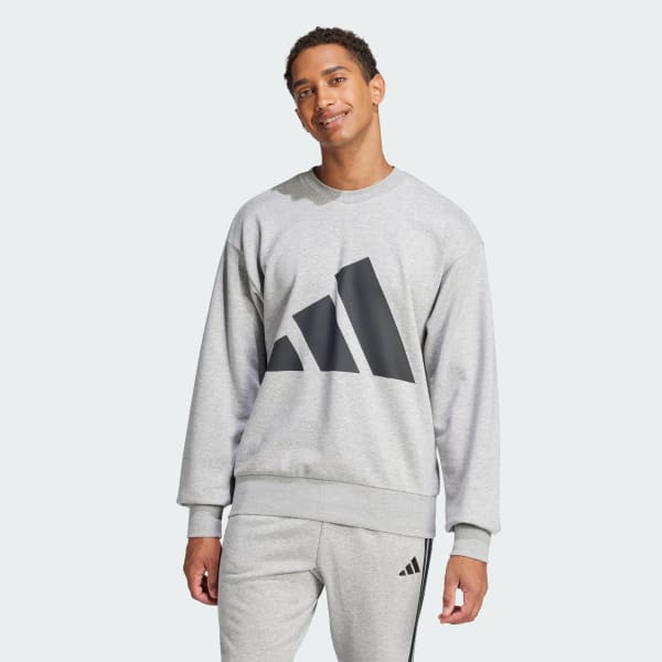 sedá Mikina Essentials Big Logo French Terry