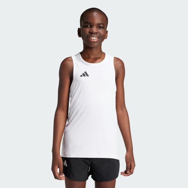 White Team Singlet Kids