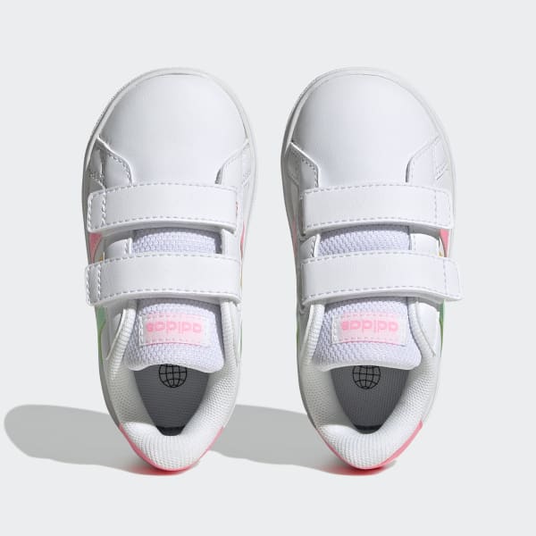 Λευκό Grand Court Lifestyle Hook and Loop Shoes