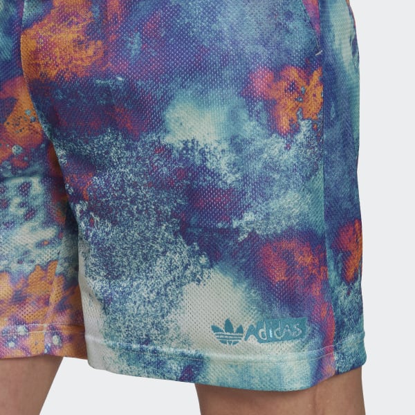 Multicolor Shorts de Malla Estampados