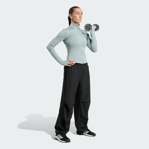 Verde Giacca Optime Essentials zip integrale