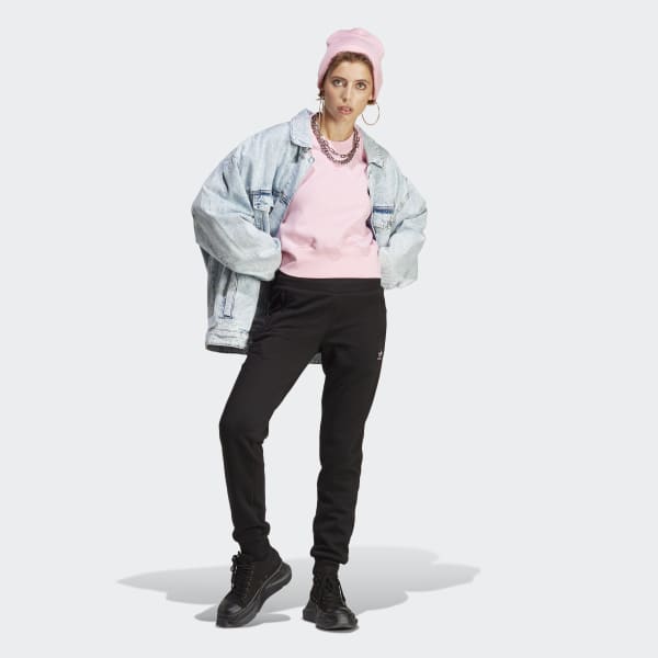 Pink Adicolor Essentials Crew Sweatshirt