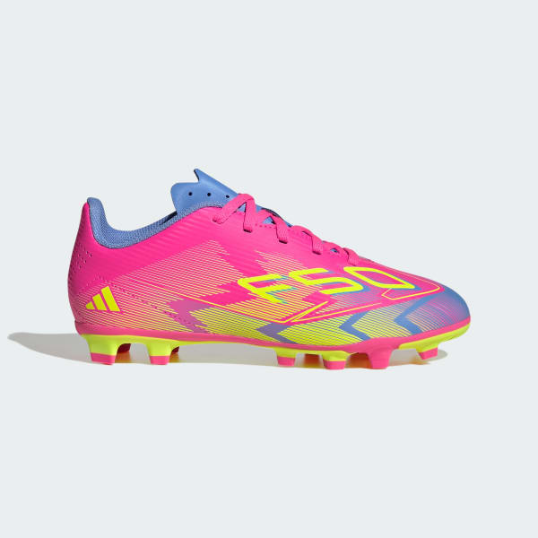 Rosa Calzado de fútbol F50 Club Terreno firme / Multi-Terreno Niños
