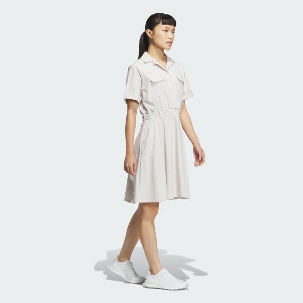 ベージュ 【ゴルフ】ビヨンド ザ コース半袖ワンピース