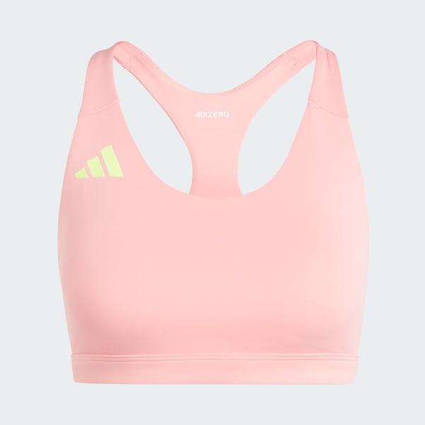 Sujetador Adizero Essentials Run Medium-Support Rosa adidas