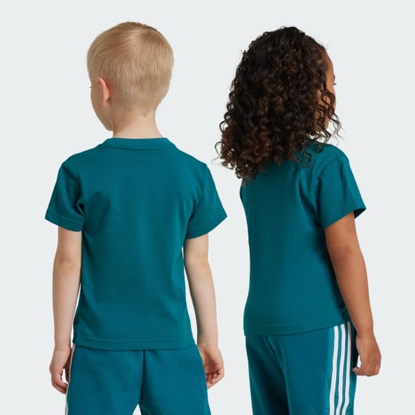 Turquesa Camiseta Adicolor Trifolio Niños