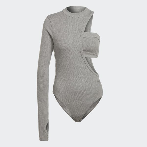 adidas Blue Version Cutout Bodysuit - Grey