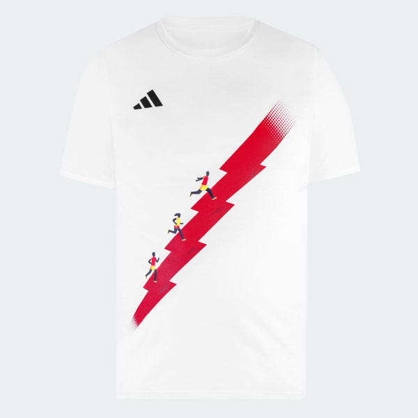 Blanco Polo de Evento de Running Maratón Lima