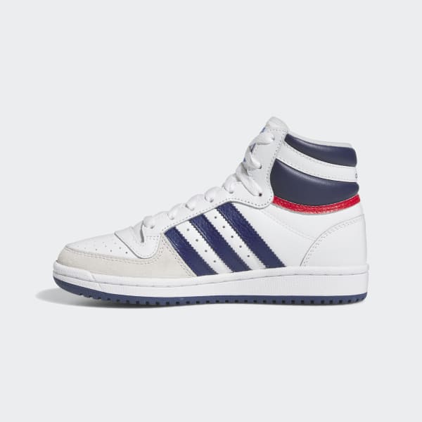 Adidas top ten hi red white blue top