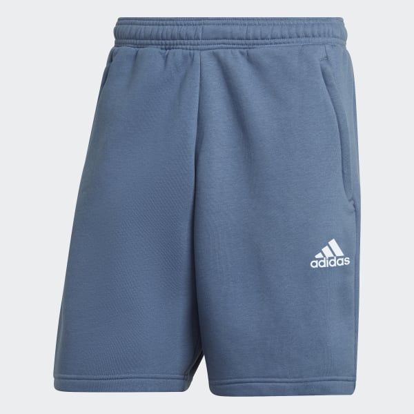 Azul Shorts Stadium Badge of Sport Tela Fleece Reciclada