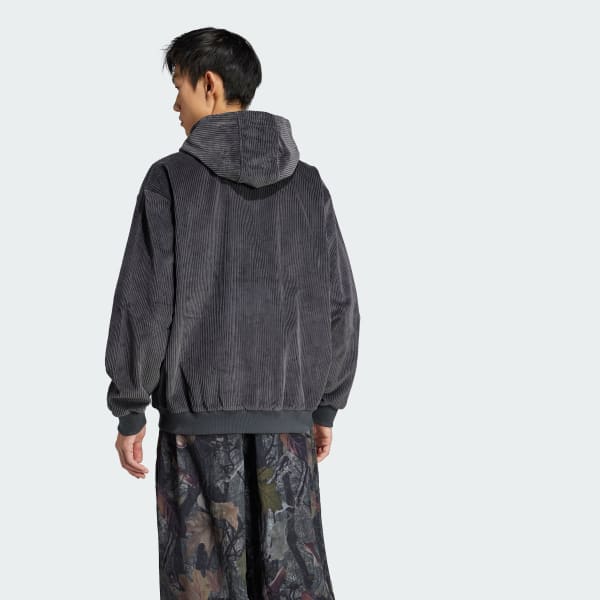 สีเทา เสื้อฮู้ด Cord