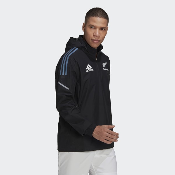 Schwarz All Blacks Rugby Windbreaker