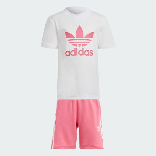 Rosado Conjunto Polera y Shorts Adicolor