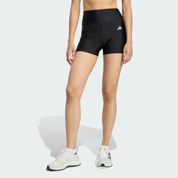 Negro Mallas Cortas Optime Essentials 4" Shine