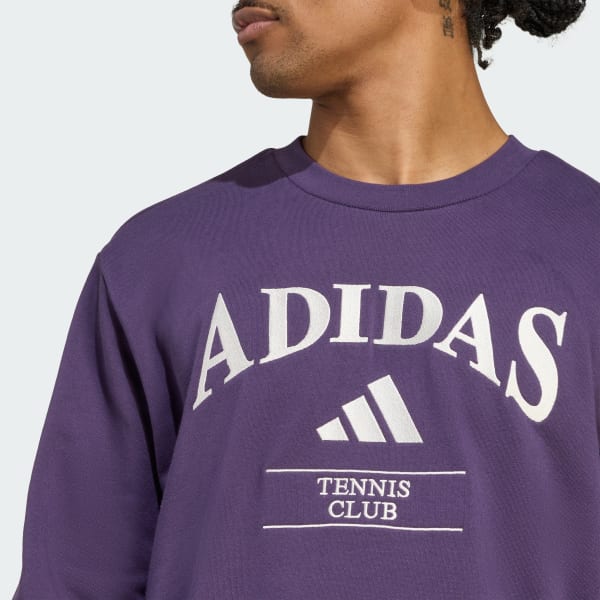 【Adidas コリア】 adidas Heritage Graphic Crew Sweatshirt adidas Heritage Graphic Crew Sweatshirt - Purple | Free