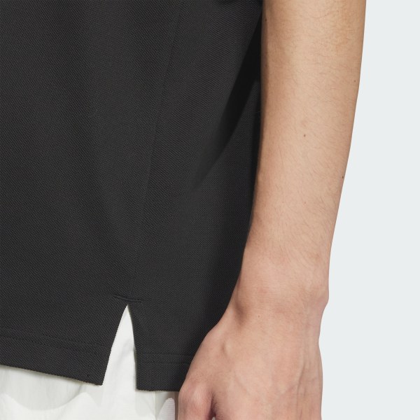adidas Piqué Solid Polo Shirt - Black | adidas Singapore