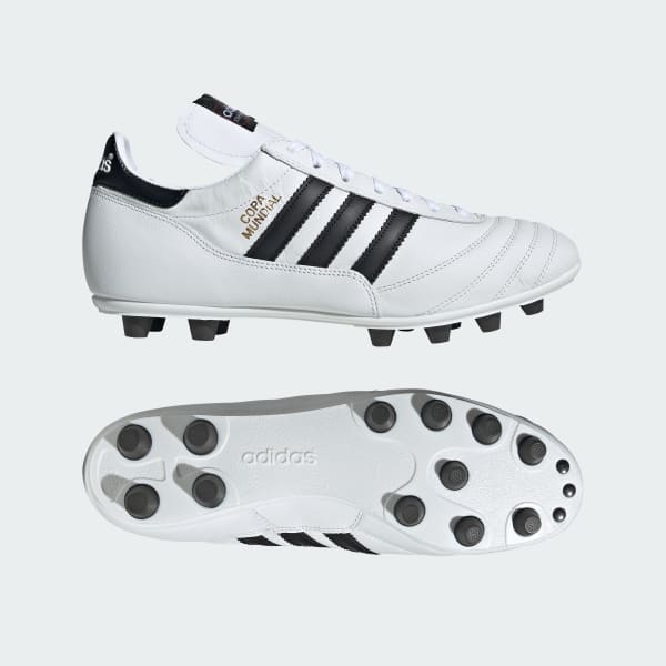White Copa Mundial Firm Ground Boots