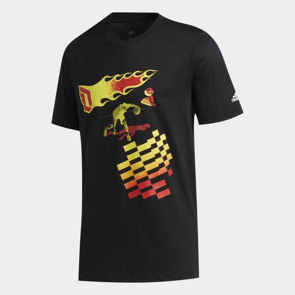 adidas Dame CZY Tee Black adidas Thailand