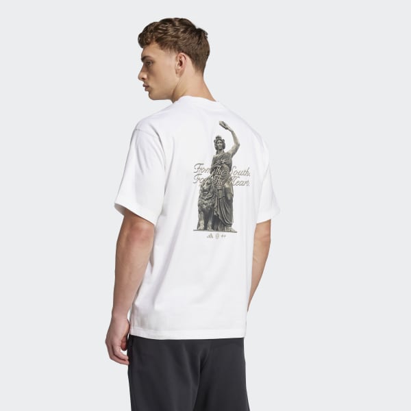 adidas FC Bayern BSTN Adicolor Contempo T-Shirt - White adidas FC Bayern BSTN Adicolor Contempo T-Shirt - White
