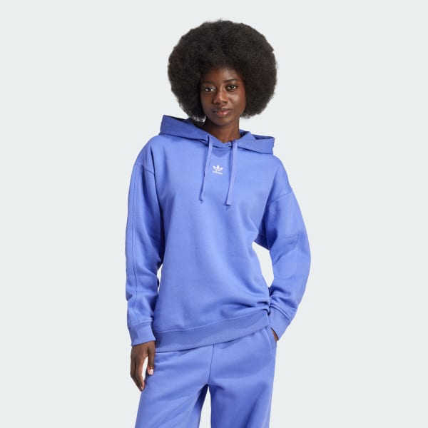 Niebieski Bluza z kapturem Essentials Loose Fleece