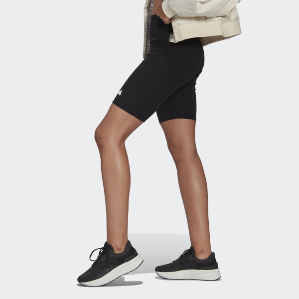 Zwart Rib Biker Short DD076