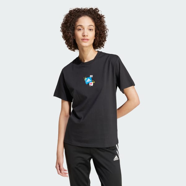 Zwart Remoji Graphic T-Shirt