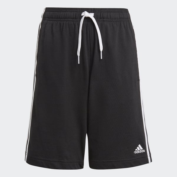 Negro Shorts adidas Essentials 3 Franjas