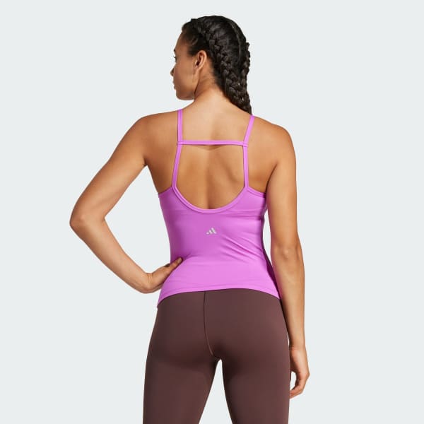 Purple yoga top store