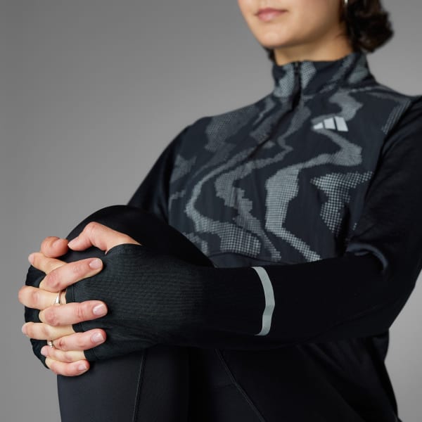 adidas Ultimate Hi Vis Reflective 1/2-Zip Top - Black | Free