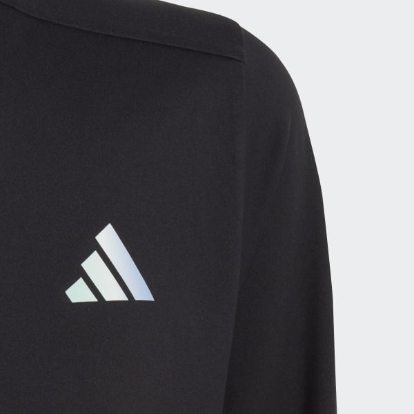 Schwarz Running AEROREADY Half-Zip Longsleeve