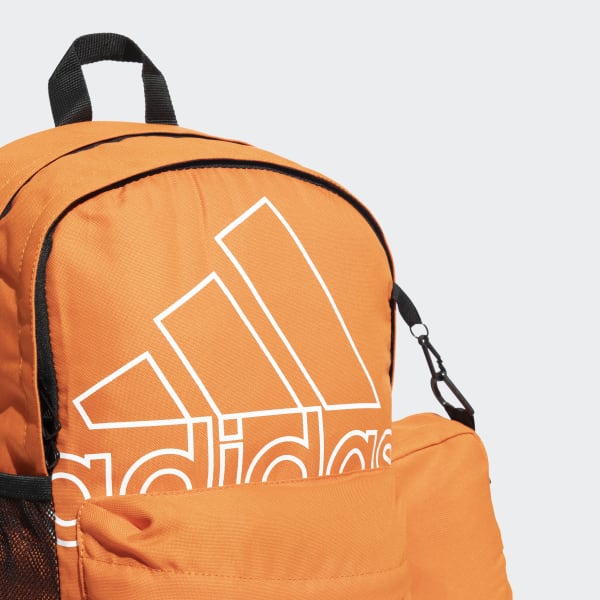 Adidas neon hot sale orange backpack