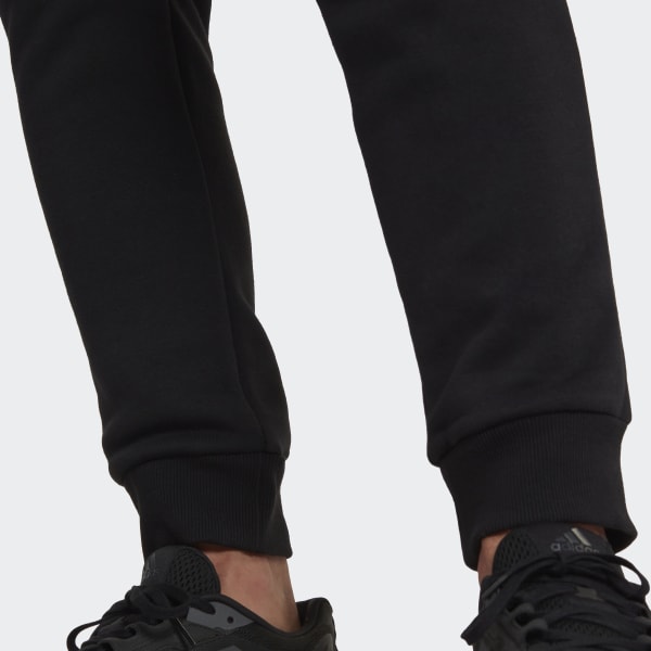 Svart Essentials Camo Print Fleece Joggers TT328