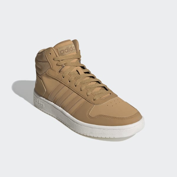 adidas Hoops 2.0 Mid Shoes - Brown 