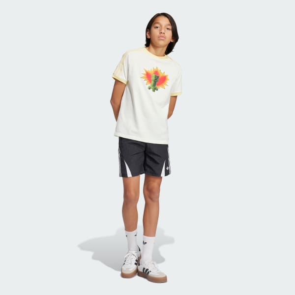 White adidas Originals x Minecraft Graphic Tee