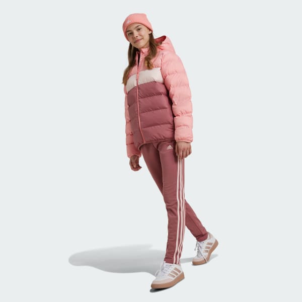 Pink Synthetic Down Jacket