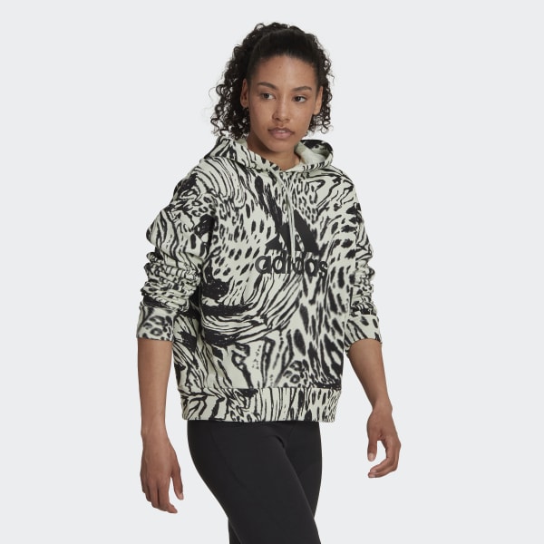 groen Future Icons Animal Print Hoodie DK701