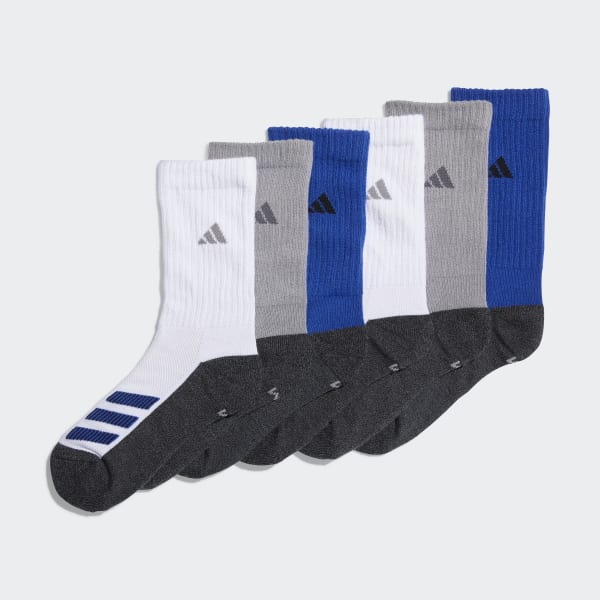 adidas Cushioned Angle Stripe Crew Socks 6 Pairs - Multicolor | adidas US