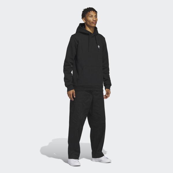 Czerń Trefoil Essentials Hoodie